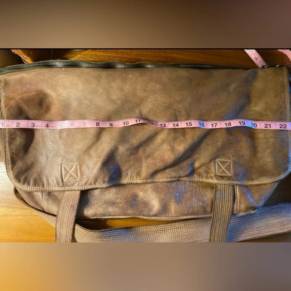 Blur Vintage Brown Leather Messenger Bag